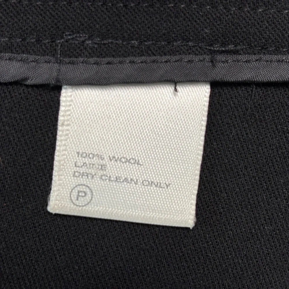 Lafayette 148 Women's Black Open Front Wool‎ Jacket Blazer USA Made Size 8